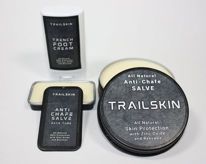 Special Offer: AntiChafe (60g) + AntiChafe Race TIN + FREE TrailSkin Trench Foot Cream
